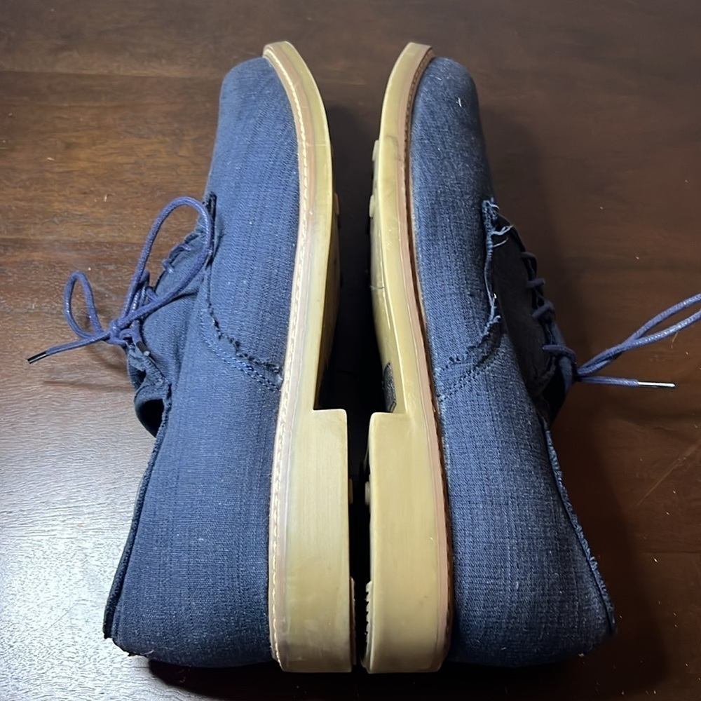 GH Bass Mens 12 D Bridgeton Casual Oxford Blue Fabric Comfort Lace Up - Picture 8 of 8